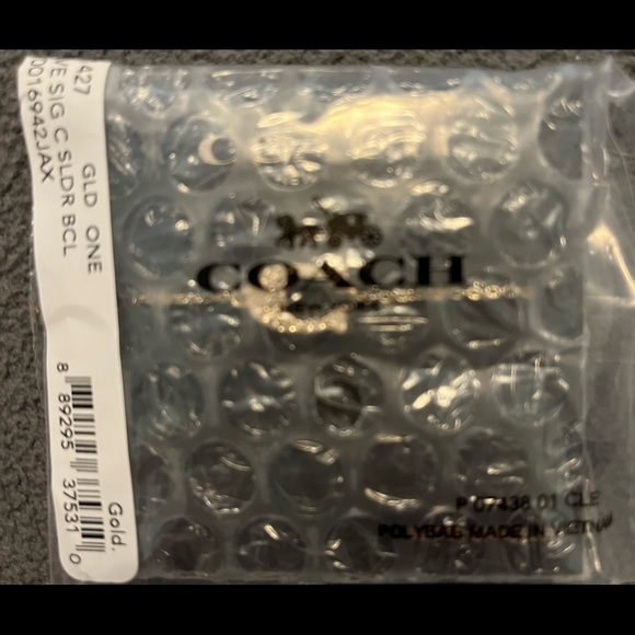 Coach Pave Signature Slider Bracelet NWT - Picture 5 of 5